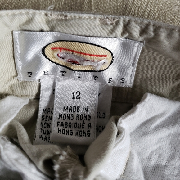 Khaki Cargo Cropped Pants - Picture 6 of 14